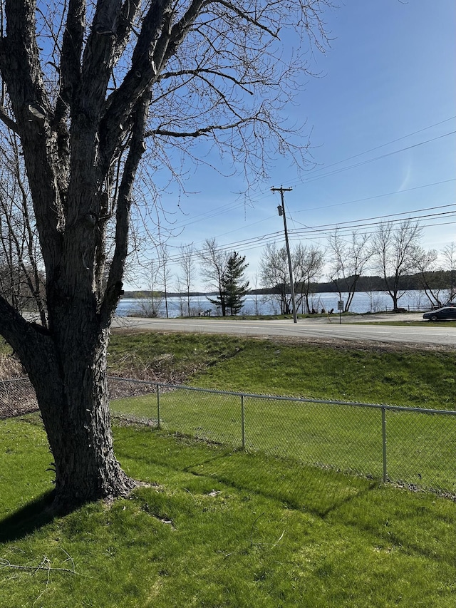 5 Pleasant View Ridge Rd, China, ME 04358 - view of yard featuring a water view and fence