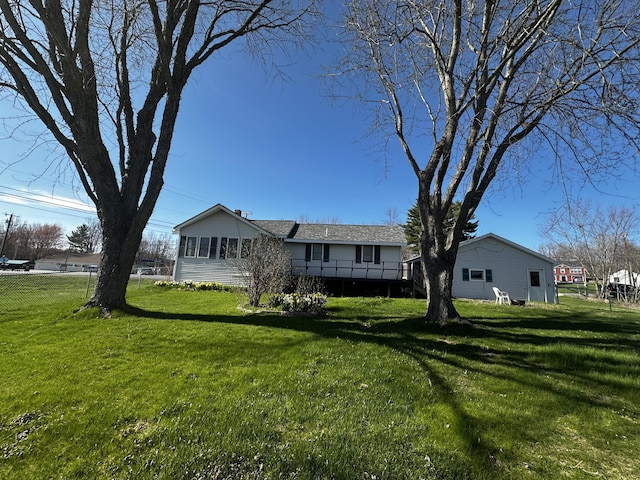 5 Pleasant View Ridge Rd, China, ME 04358 - view of front of home featuring a front yard