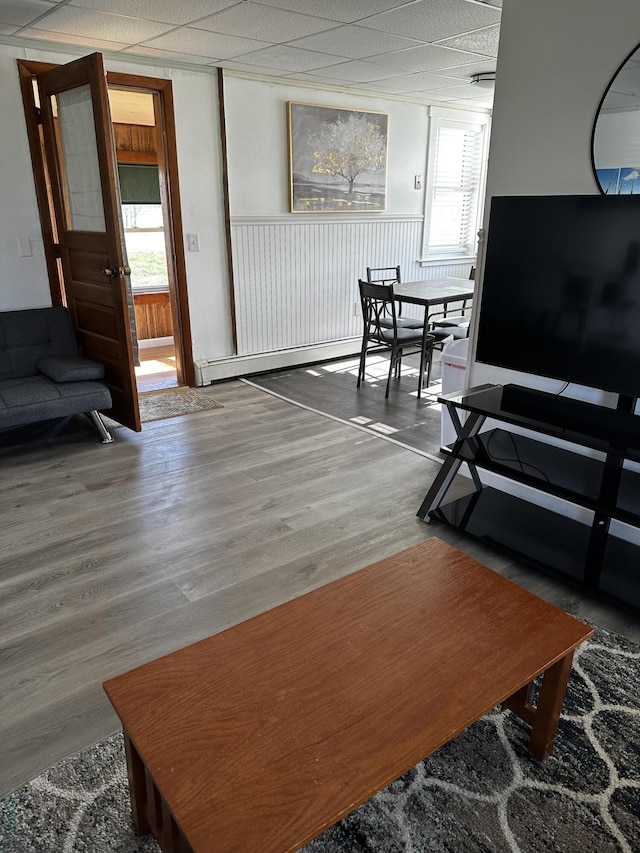 5 Pleasant View Ridge Rd, China, ME 04358 - living room with wood finished floors