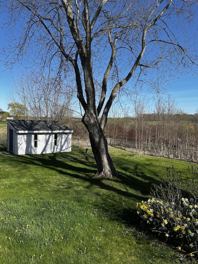 5 Pleasant View Ridge Rd, China, ME 04358 - view of yard featuring an outbuilding