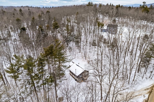 aerial view with a view of trees