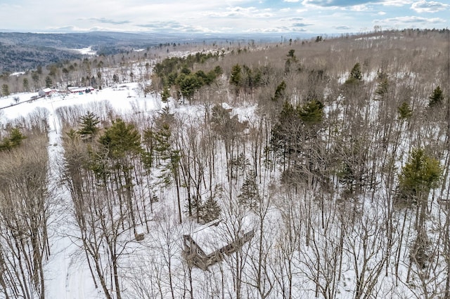 aerial view featuring a mountain view