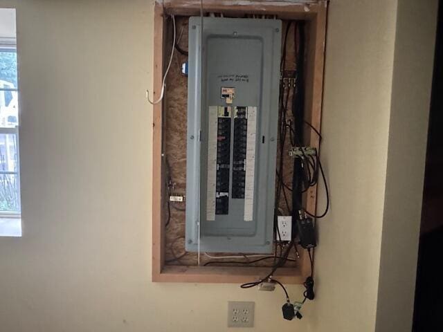30 Hubbard St, Saco, ME 04072 - utility room featuring electric panel