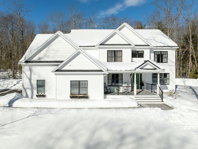 view of front of house with a porch