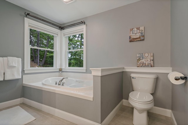 271 Red Gate Ln, Acton, ME 04001 - bathroom with a garden tub and baseboards