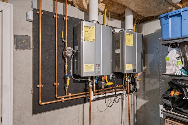271 Red Gate Ln, Acton, ME 04001 - utility room featuring water heater