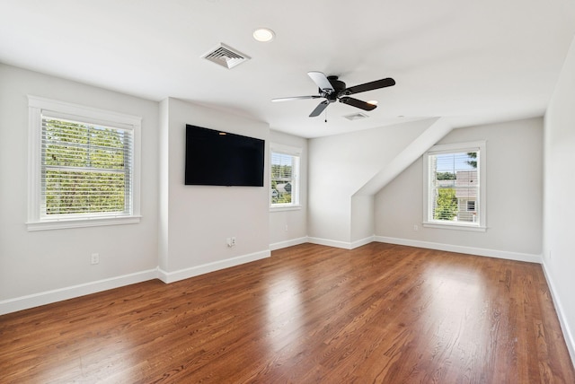 126 Ridgewood Dr Unit L1, Falmouth, ME 04105 - bonus room with plenty of natural light, wood finished floors, ceiling fan, and recessed lighting