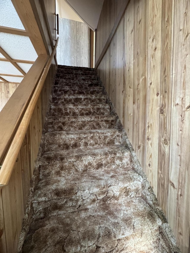 143 Main St, Sangerville, ME 04479 - stairway with wood walls