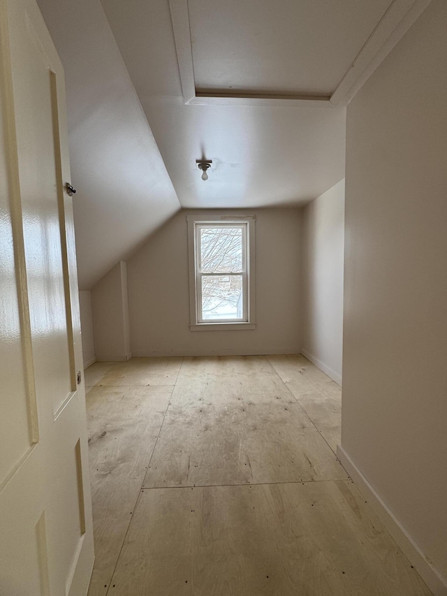 143 Main St, Sangerville, ME 04479 - additional living space featuring lofted ceiling