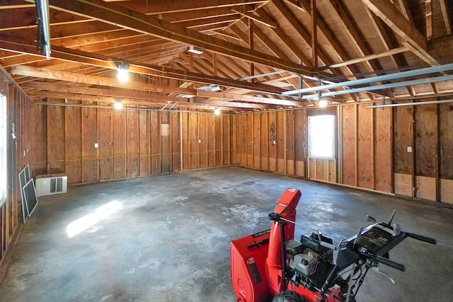 garage featuring visible vents