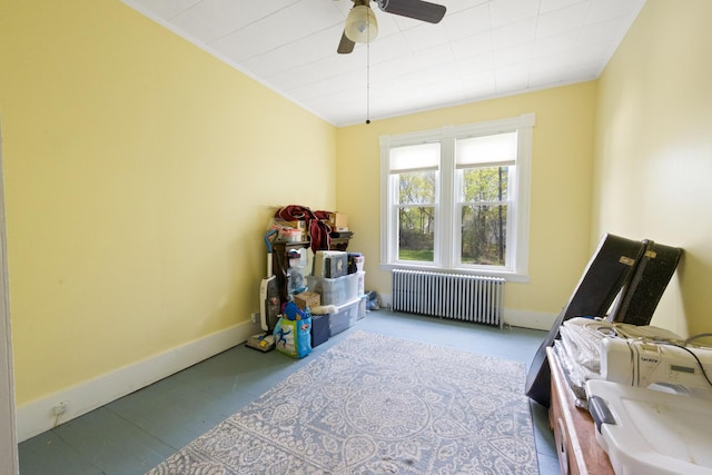 70 Savage St, Bangor, ME 04401 - storage room featuring radiator and a ceiling fan
