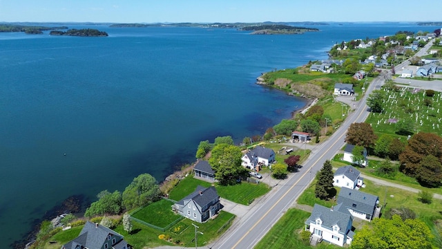 151 Main St, Lubec, ME 04652 - aerial overview of property's location with a large body of water and nearby suburban area