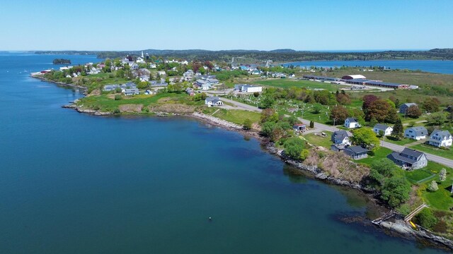 151 Main St, Lubec, ME 04652 - aerial view of property and surrounding area featuring a large body of water