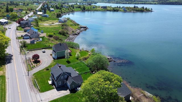 151 Main St, Lubec, ME 04652 - aerial view of property's location featuring a large body of water
