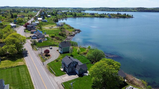 151 Main St, Lubec, ME 04652 - aerial overview of property's location with a nearby body of water