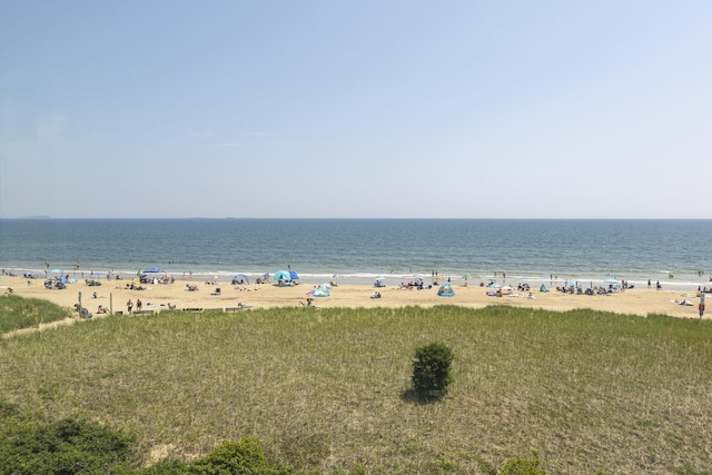 water view featuring a beach view