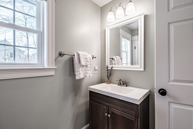 bathroom with vanity