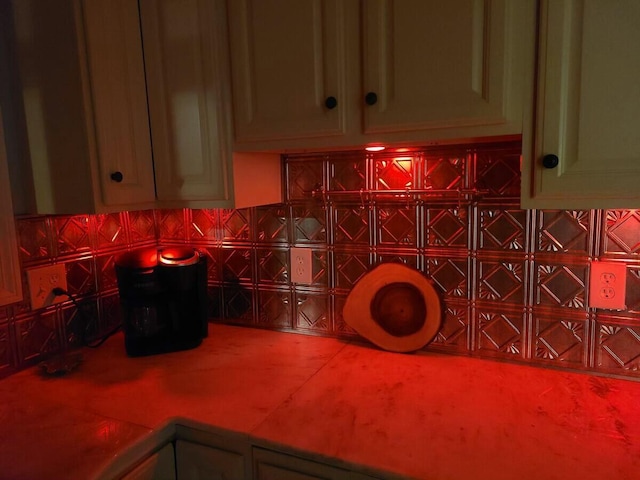 interior space with tasteful backsplash