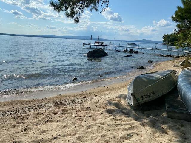 property view of water with a view of the beach