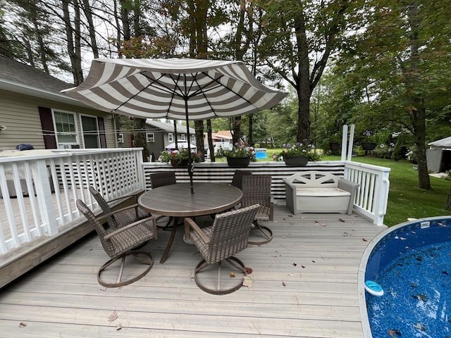 view of wooden terrace