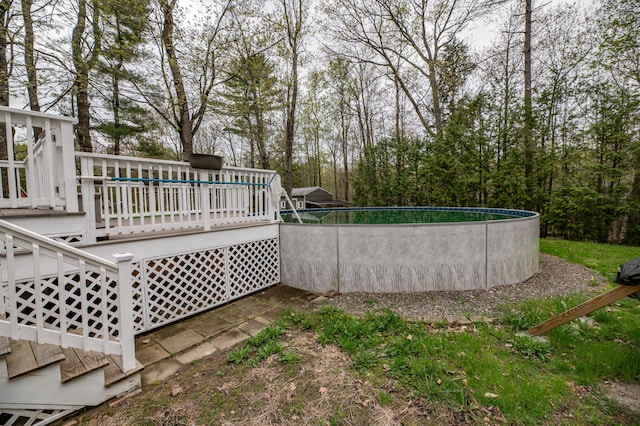 72 Annabessacook Dr, Winthrop, ME 04364 - outdoor pool featuring a deck