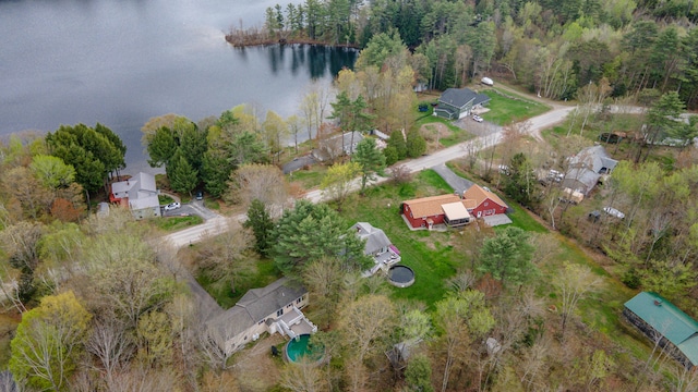 aerial overview of property's location with a large body of water