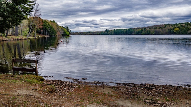 72 Annabessacook Dr, Winthrop, ME 04364 - water view featuring a forest
