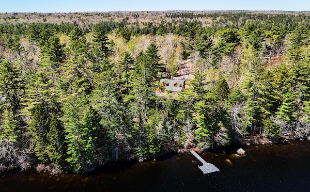 51 Short Point Way, Orland, ME 04472 - view of subject property with a heavily wooded area and a large body of water