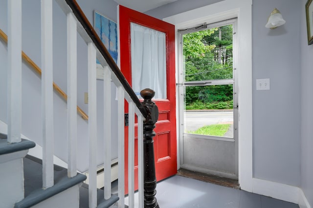 entrance foyer with stairs