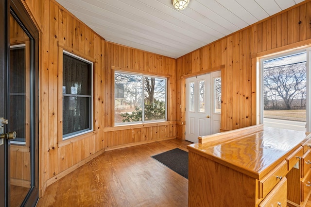 view of sunroom