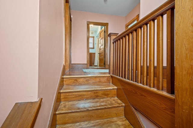 view of staircase