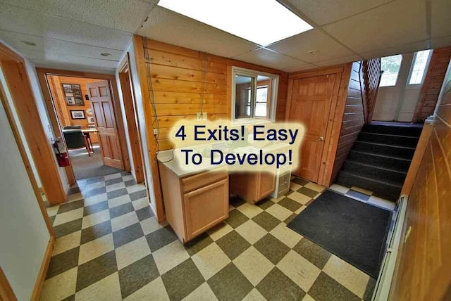 reception area featuring stairs