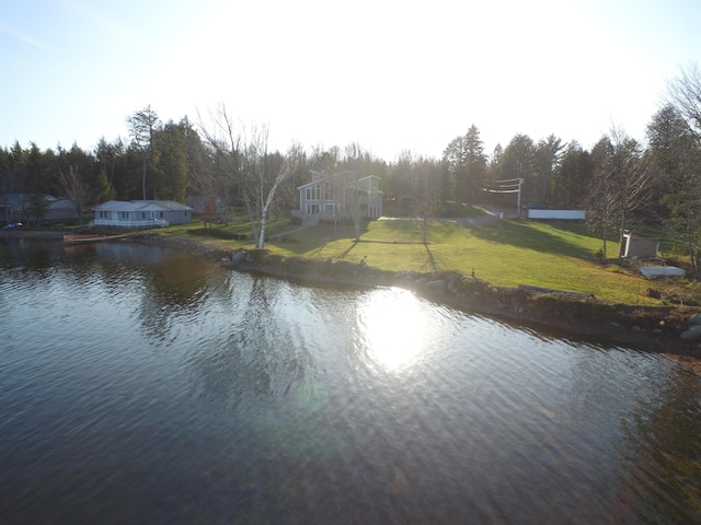 view of water feature