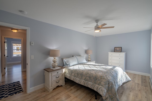 46 Firefly Ln, Bangor, ME 04401 - bedroom featuring light wood-style flooring and a ceiling fan