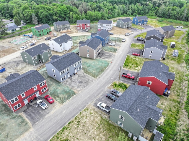 46 Firefly Ln, Bangor, ME 04401 - aerial perspective of suburban area featuring a heavily wooded area