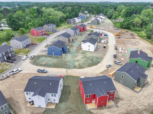 46 Firefly Ln, Bangor, ME 04401 - aerial perspective of suburban area featuring a forest