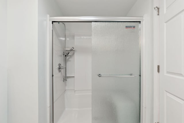 full bathroom with a stall shower