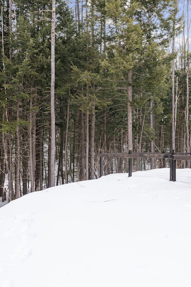 view of snowy landscape