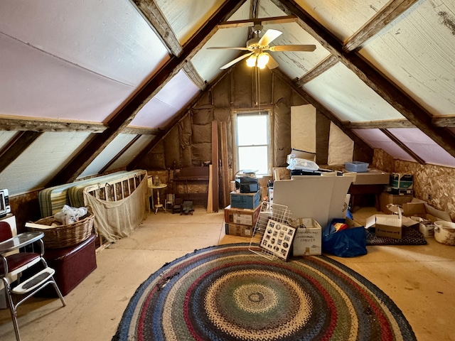 view of attic