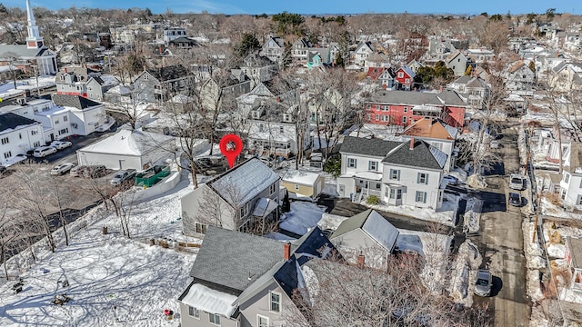 drone / aerial view featuring a residential view