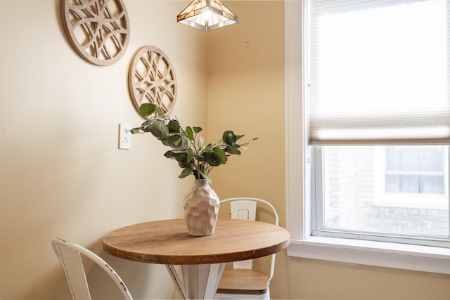 view of dining area