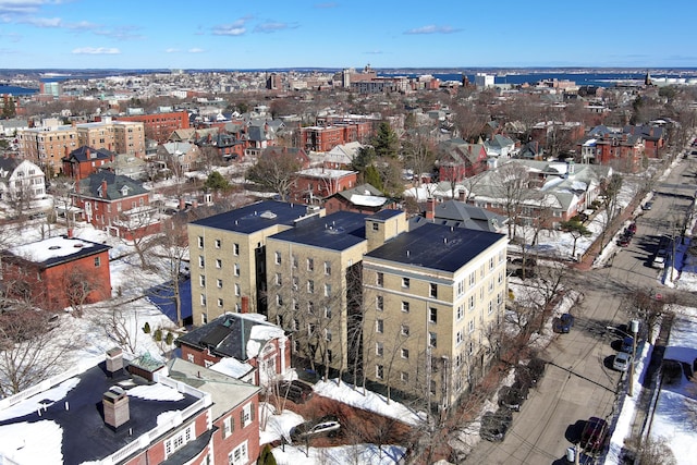 bird's eye view featuring a view of city