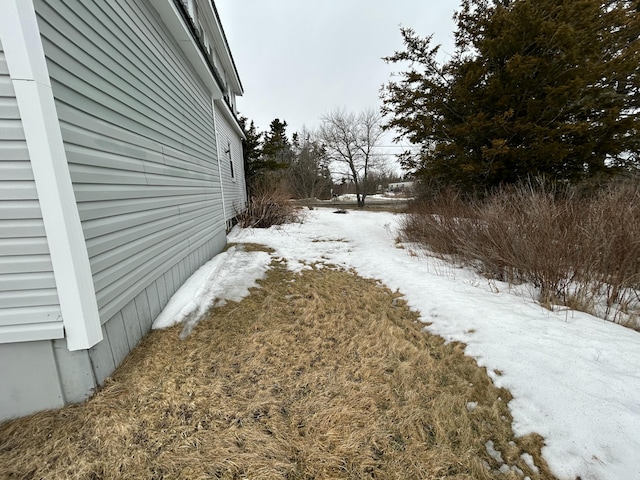 view of snowy yard