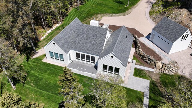 101 Cow Pt, Roque Bluffs, ME 04654 - aerial view of property and surrounding area