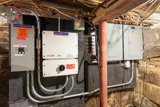 323 Runaround Pond Rd, Durham, ME 04222 - utility room featuring electric panel