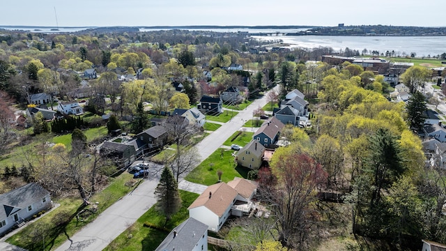 72 Bay St, Portland, ME 04103 - aerial view featuring a water view and a residential view