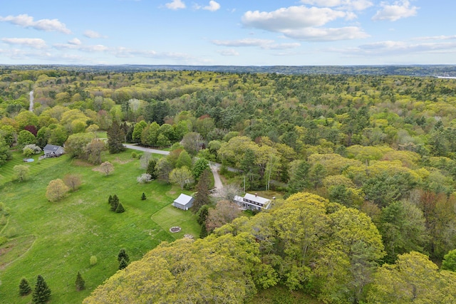 463 Back Meadow Rd, Damariscotta, ME 04543 - aerial overview of property's location featuring a heavily wooded area