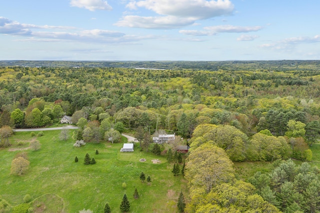 463 Back Meadow Rd, Damariscotta, ME 04543 - aerial view of property and surrounding area featuring a forest