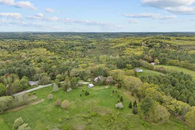 463 Back Meadow Rd, Damariscotta, ME 04543 - aerial overview of property's location with a heavily wooded area