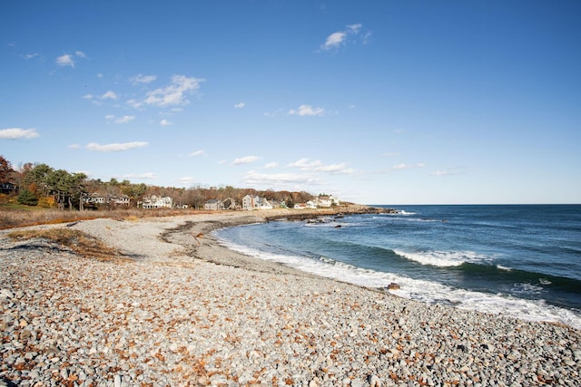 water view with a view of the beach